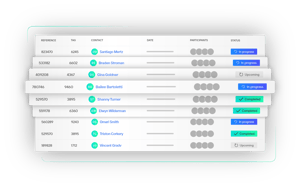 Global view of repair orders with their statuses