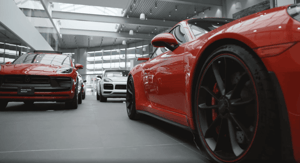 Three luxury vehicles